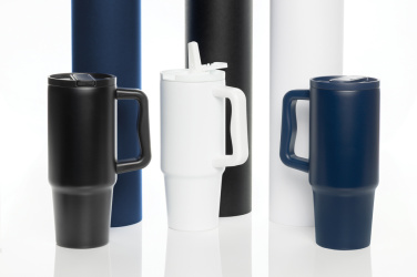 Logo trade promotional item photo of: Embrace Leakproof RCS recycled stainless steel tumbler 900ml