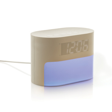 Logo trade promotional giveaway photo of: LumaRise RCS reycled plastic white noise alarm clock