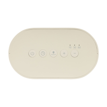 Logotrade promotional item image of: LumaRise RCS reycled plastic white noise alarm clock