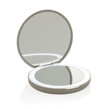 Logotrade promotional product image of: Lumora RCS recycled plastic LED re-chargeable make-up mirror