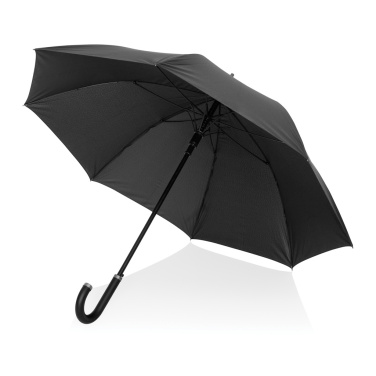 Logo trade promotional items image of: Swiss Peak Vero Aware™ RPET 25” umbrella w luxe handle