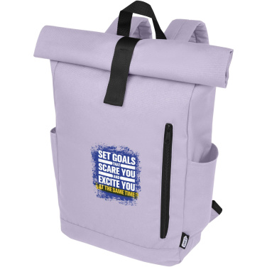 Logo trade promotional item photo of: Byron 15.6" GRS RPET roll-top backpack 18L
