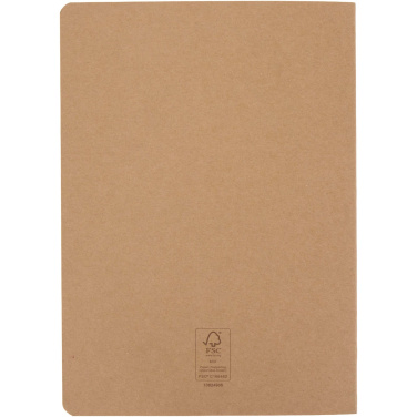 Logo trade promotional product photo of: Slyk A5 kraft cahier notebook with ruled pages