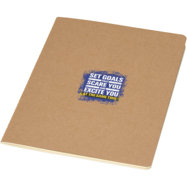 Logo trade advertising products picture of: Slyk A5 kraft cahier notebook with ruled pages
