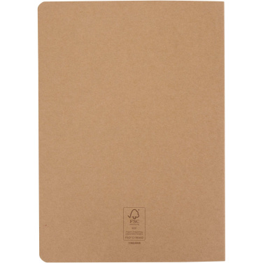 Logotrade promotional giveaway picture of: Slyk A5 kraft cahier notebook with dotted pages