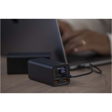 Logo trade advertising products image of: Acamar 20.000 mAh 70W recycled aluminium laptop power bank