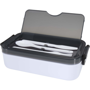 Logo trade advertising products image of: Snappy lunch box and cutlery set