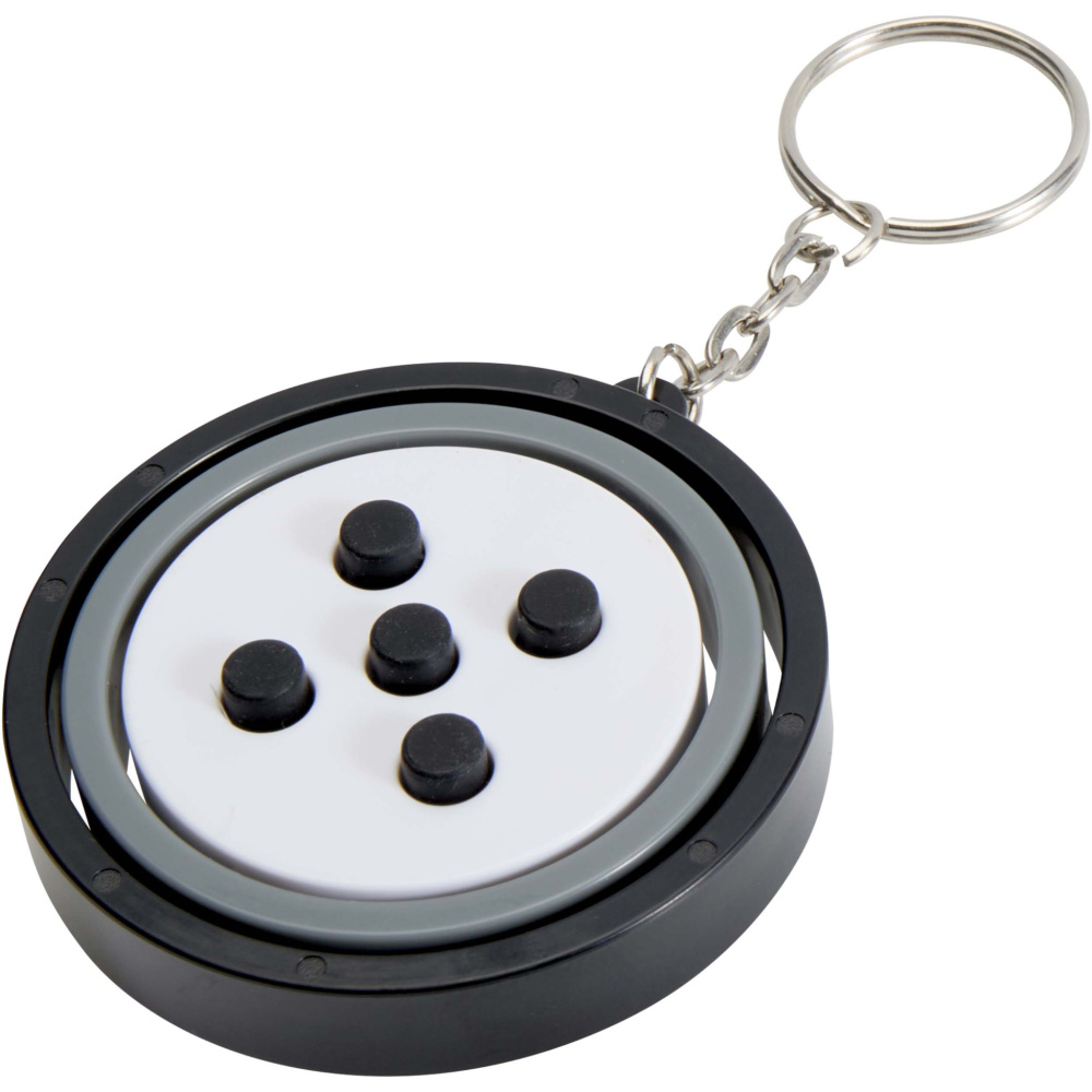 Logo trade promotional products picture of: Spinx recycled plastic gyroscope fidget keychain