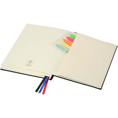 Logo trade corporate gifts image of: Alder A5 hard cover notebook