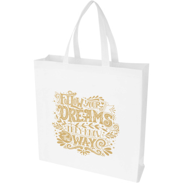 Logo trade promotional merchandise picture of: EcoSeal GRS recycled nonwoven gusset tote bag 12L