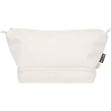 Logo trade promotional merchandise image of: Trip Aware™ recycled travel toiletry bag 6L