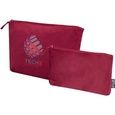 Logo trade promotional giveaway photo of: Swift GRS recycled velvet toiletry bag set