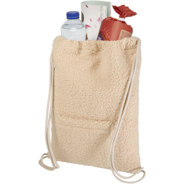 Logotrade promotional merchandise picture of: Bear GRS recycled sherpa drawstring backpack 9L