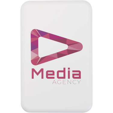 Logo trade promotional items image of: Acrab 10.000 mAh 15W magnetic wireless power bank with 20W PD - made from recycled plastic