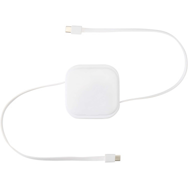 Logotrade promotional products photo of: Gloas 5-in-1 recycled retractable data sync and 100W fast charge cable with smartphone tool kit