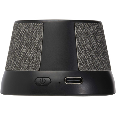 Logo trade promotional merchandise image of: Horna 3W recycled plastic magnetic wireless speaker