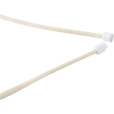 Logotrade advertising products photo of: Adhab smartphone lanyard with bamboo details