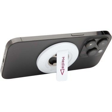 Logo trade business gift photo of: Ain recycled plastic magnetic phone stand with bottle opener