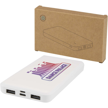 Logo trade promotional giveaways picture of: Intan 10.000 mAh 10W recycled plastic power bank