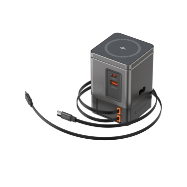 Logo trade corporate gifts image of: Urban Vitamin Sacramento 105W GAN charger+retractable cables