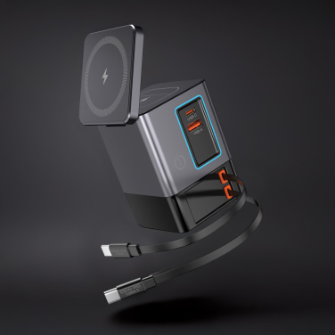 Logo trade business gift photo of: Urban Vitamin Sacramento 105W GAN charger+retractable cables