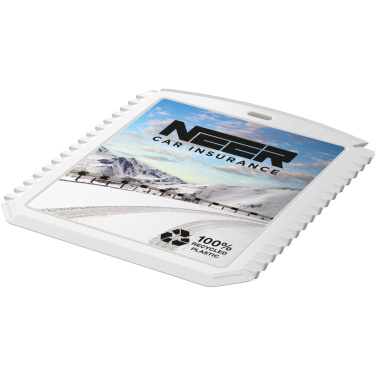 Logo trade promotional items image of: Thrym rectangular recycled plastic ice scraper