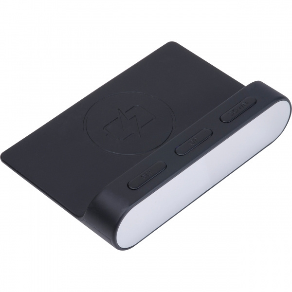 Logotrade promotional gift picture of: Alarm Clock and Wireless Charger ADELAIDE