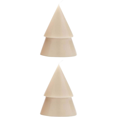 Logo trade promotional products image of: Originalhome Xmas tree candle set of 2 - M