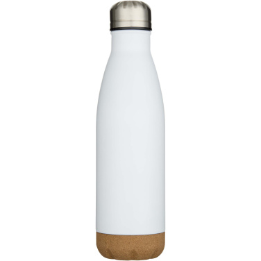 Logotrade promotional product image of: Cove 500 ml double wall vacuum insulated stainless steel water bottle with cork details