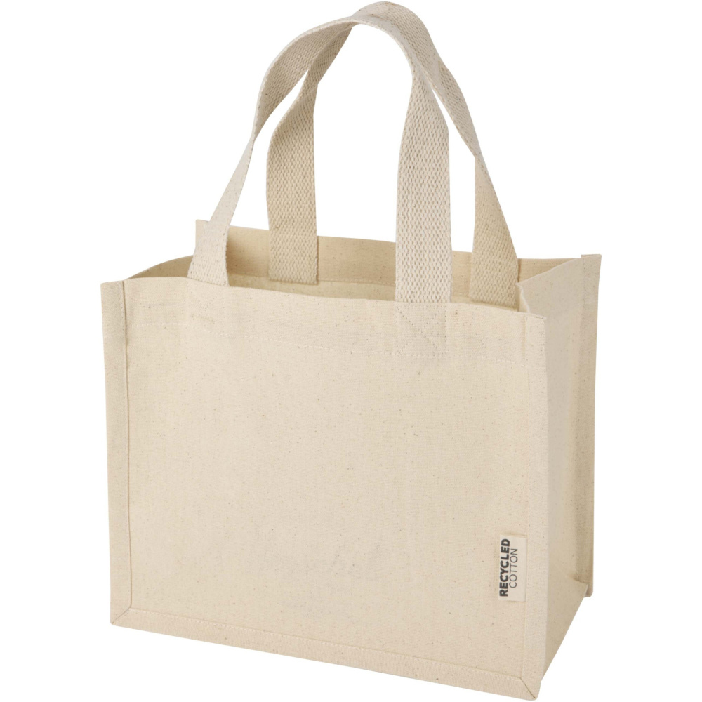 Logotrade promotional merchandise picture of: Odessa 220 g/m² GRS recycled cotton mini gusset tote bag 9L