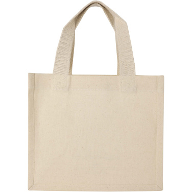 Logo trade promotional gifts picture of: Odessa 220 g/m² GRS recycled cotton mini gusset tote bag 9L