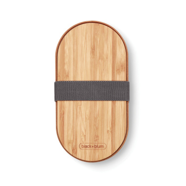 Logo trade promotional products image of: Black+Blum Stainless Steel Double Bento Box