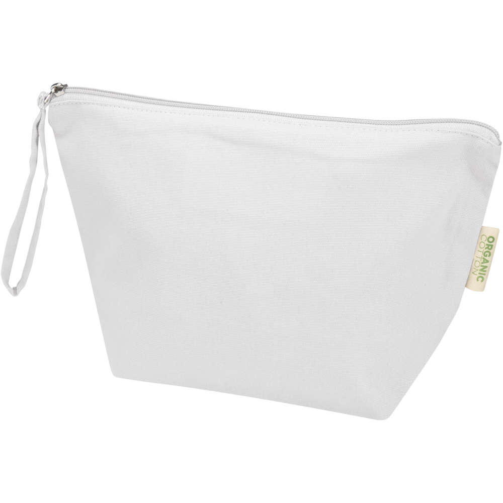 Logo trade promotional gifts image of: Odisha 180 g/m² OCS organic large accessory pouch 3L