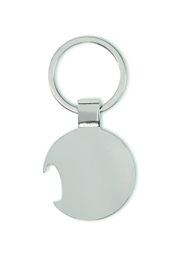 Logo trade promotional merchandise image of: Football keyring with opener