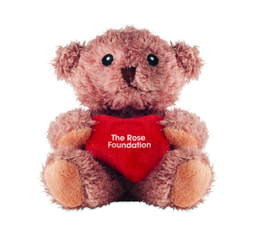 Logo trade advertising products image of: Teddy bear plush with heart