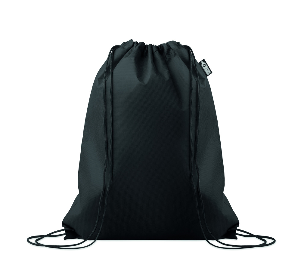 Logo trade promotional item photo of: Drawstring bag RPET non-woven