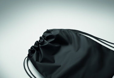 Logo trade promotional giveaway photo of: Kids drawstring bag 190T RPET