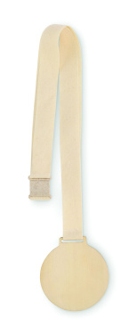 Logo trade promotional items image of: Wooden medal