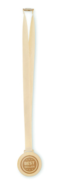 Logo trade promotional giveaways image of: Wooden medal