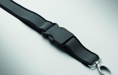 Logo trade promotional merchandise picture of: Reflective RPET lanyard
