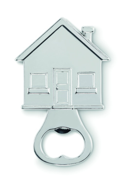 Logo trade promotional products image of: House shape bottle opener