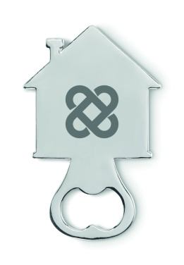 Logo trade advertising products image of: House shape bottle opener