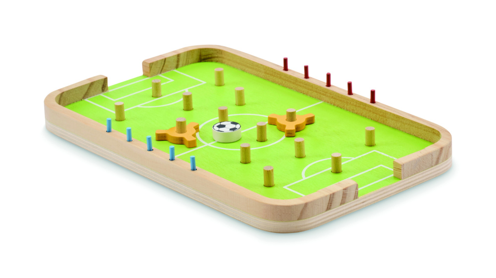 Logo trade corporate gifts image of: Wooden soccer game
