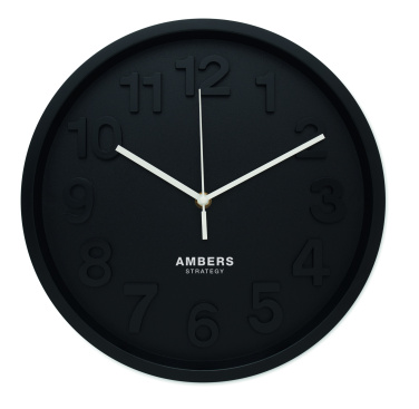 Logo trade promotional merchandise image of: Wall clock in PP