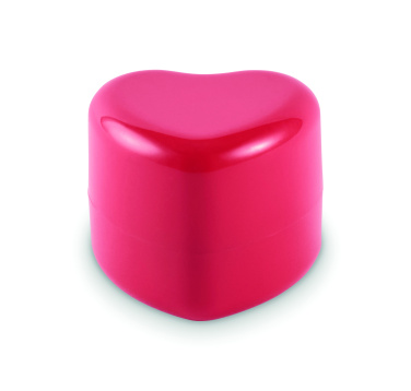 Logo trade promotional merchandise picture of: Heart shape vegan lip balm