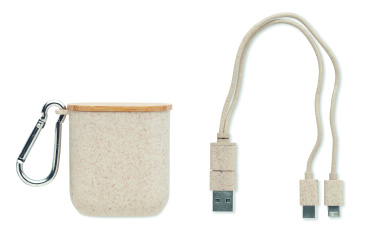 Logo trade promotional merchandise image of: Cable set in case