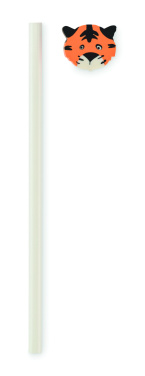 Logo trade business gifts image of: Wooden pencil in animal shape