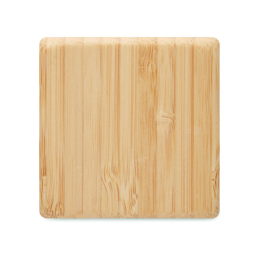 Logo trade promotional gifts picture of: Bamboo twist snooze timer