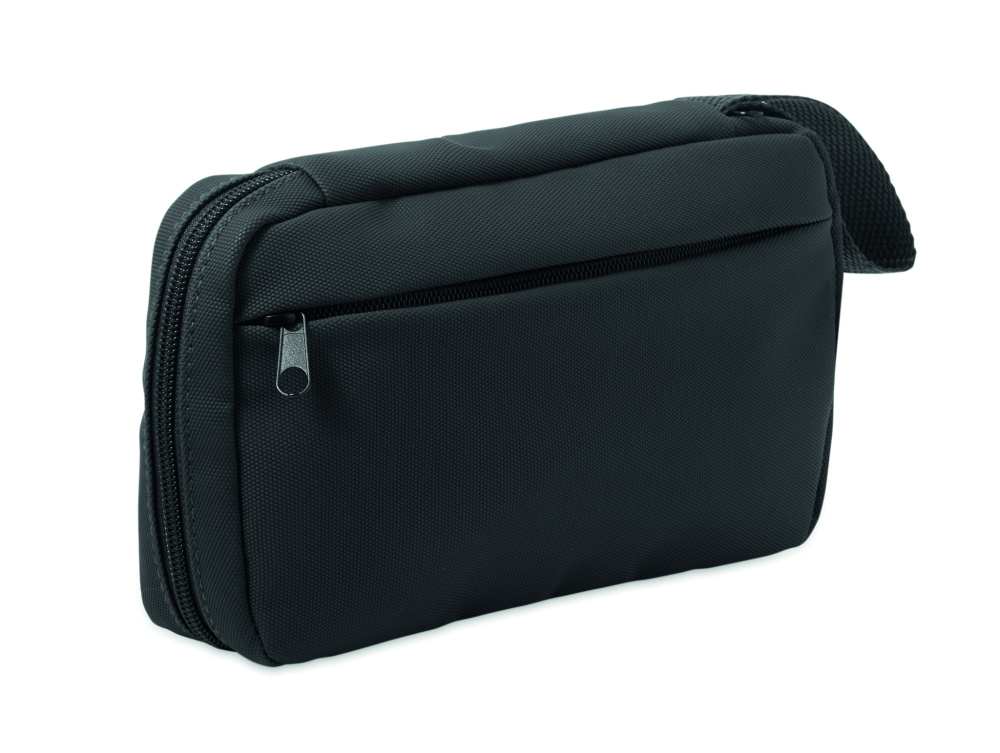 Logo trade promotional products image of: Toiletry bag 600D RPET