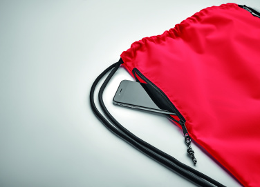 Logotrade promotional item image of: Large drawstring bag 300D RPET